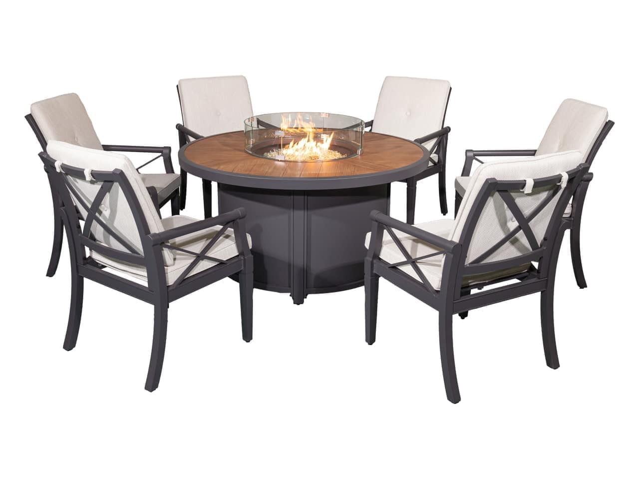 Комплект с огненным столом